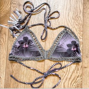 Acacia Andy Modern Pacific Crochet top M